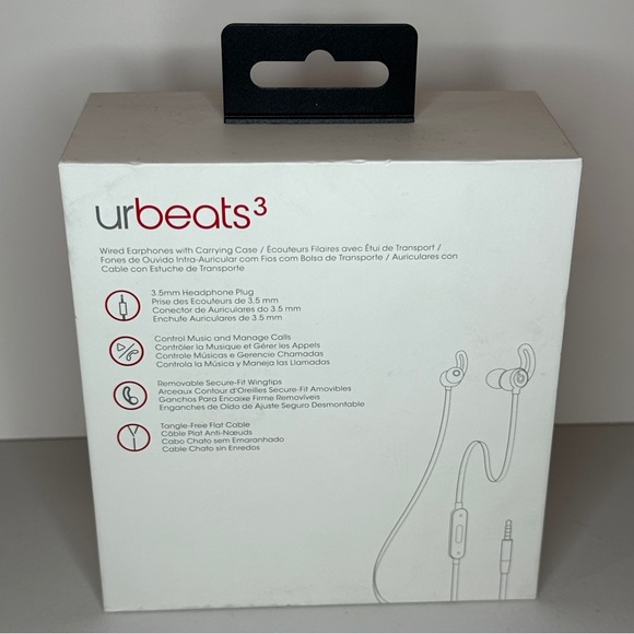 Ur Beats 3 Earphones Dr. Dre Beats by Dre 3.5mm Headphone Input Brand New - Picture 5 of 6